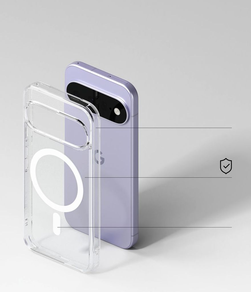 Ringke Fusion MagSafe Cover til Google Pixel 11 - Gennemsigtig