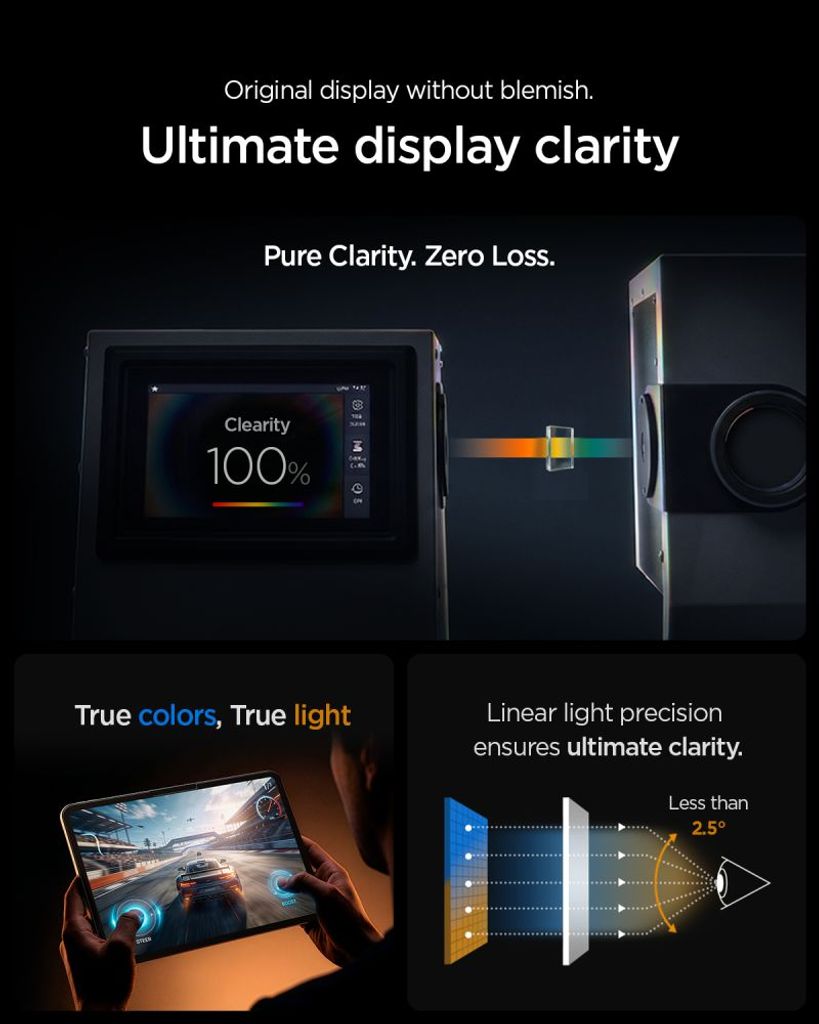 Spigen ALM Glas.tR T Skærmbeskyttelse till iPad Air 11" 2026/2025/2024