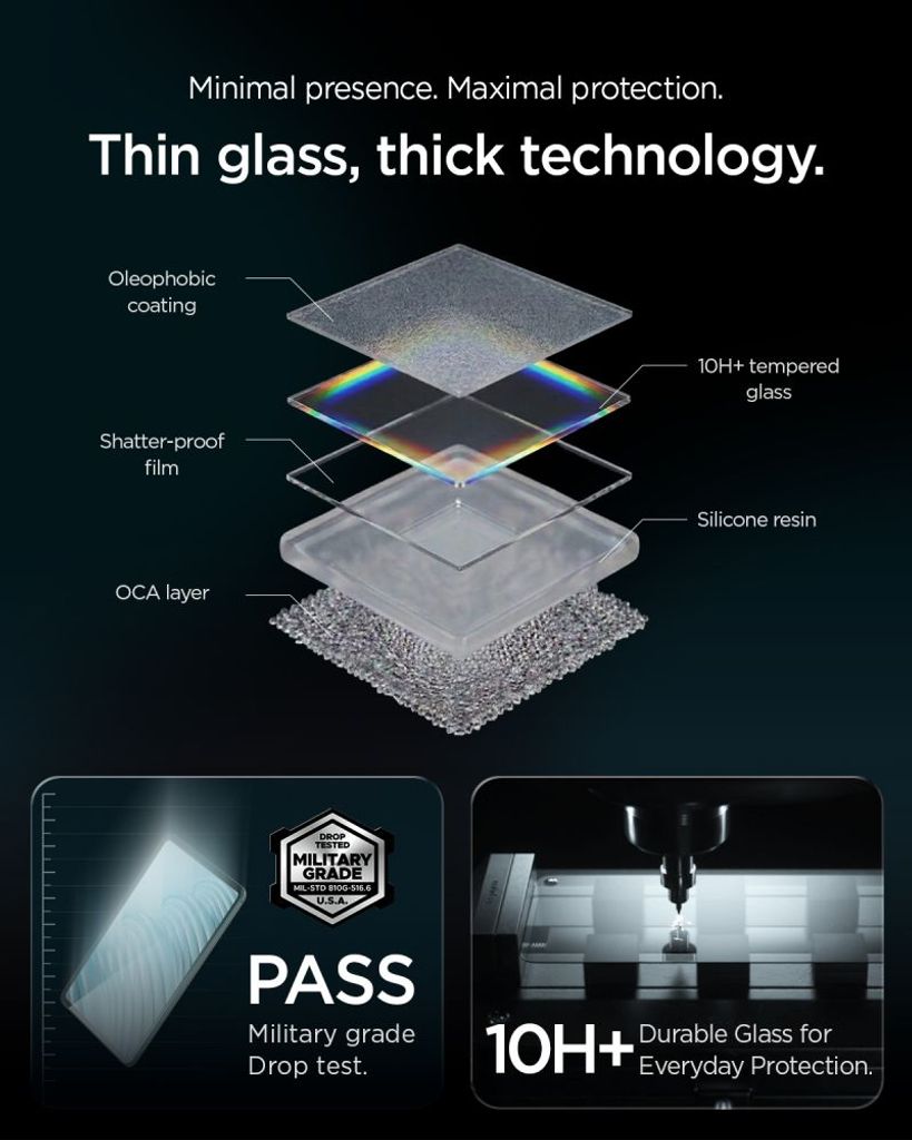 Spigen ALM Glas.tR T Skærmbeskyttelse till iPad Air 11" 2026/2025/2024