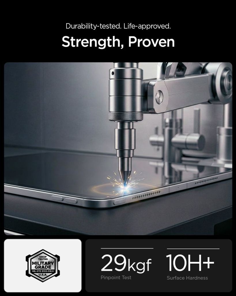 Spigen ALM Glas.tR T Skærmbeskyttelse till iPad Air 11" 2026/2025/2024