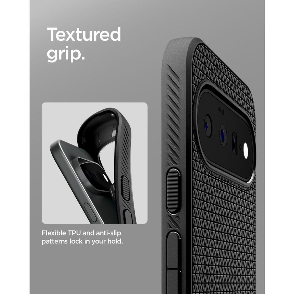 Spigen Liquid Air -kuori till Google Pixel 11 - Musta
