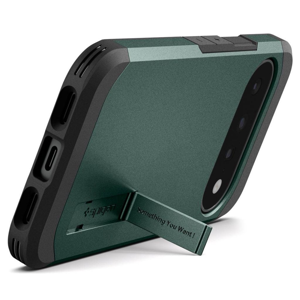 Spigen Tough Armor MagSafe Cover till Google Pixel 11 - Mørkegrøn