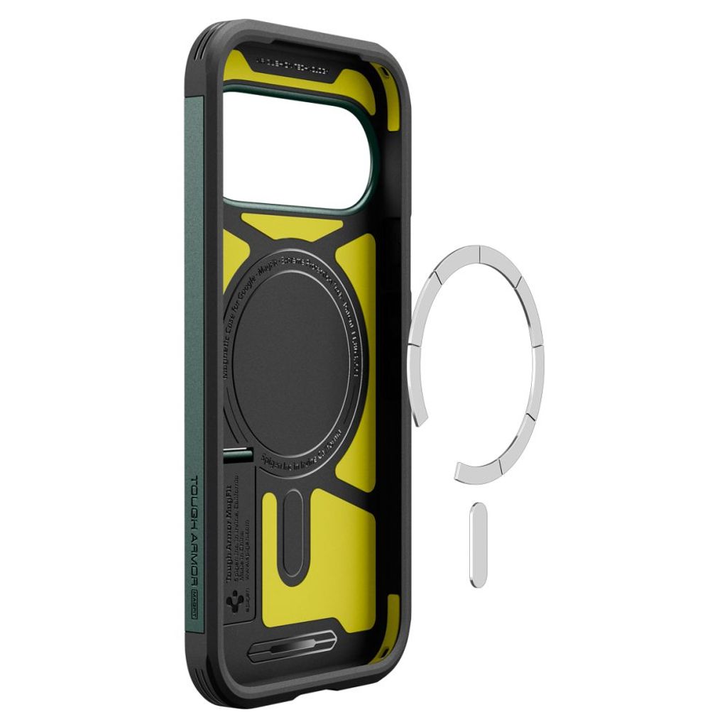 Spigen Tough Armor MagSafe Cover till Google Pixel 11 - Mørkegrøn