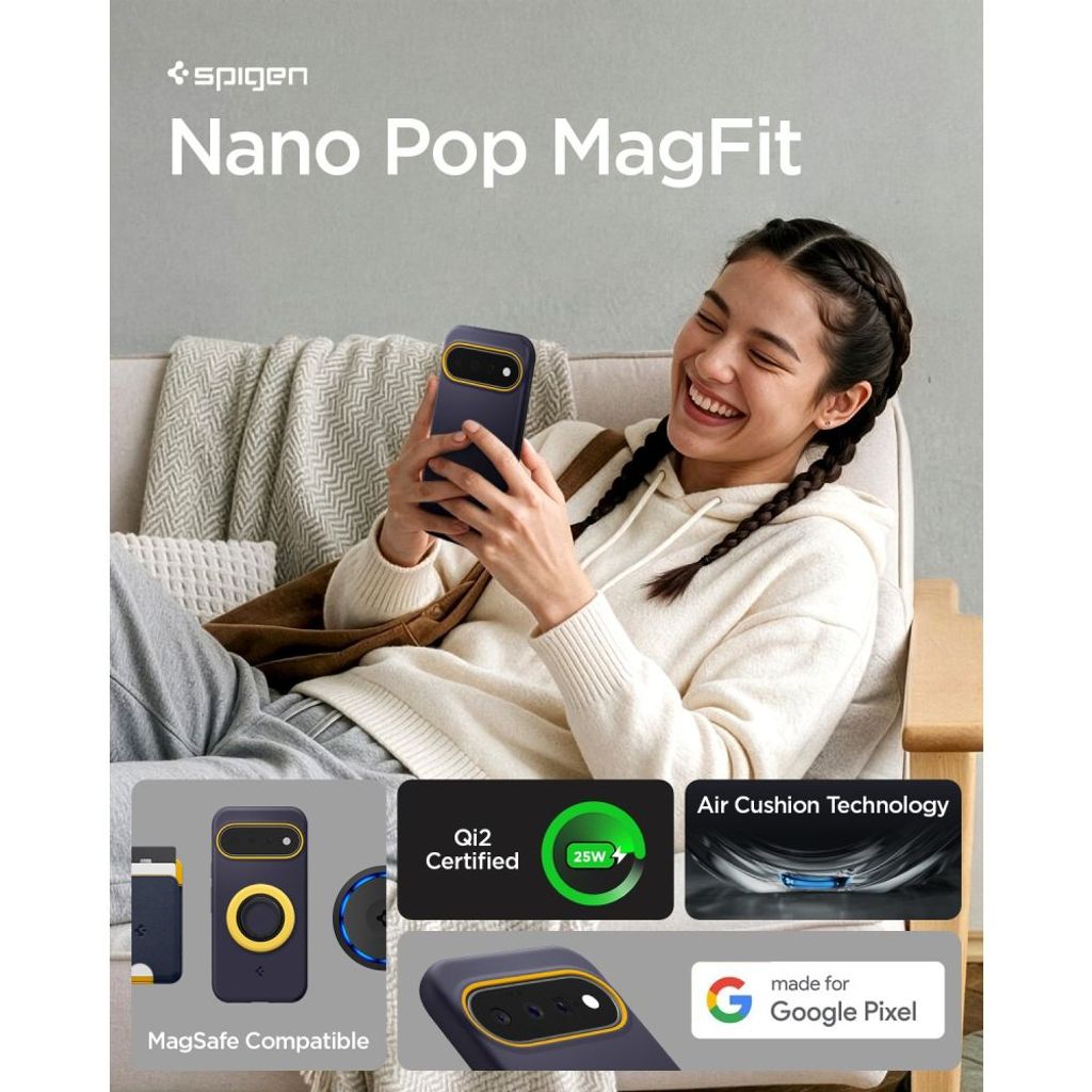 Spigen Nano Pop MagSafe Cover till Google Pixel 11 - Blå