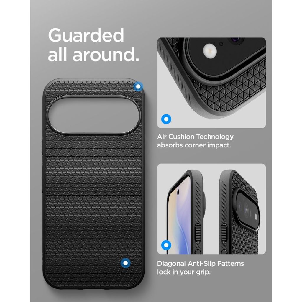 Spigen Liquid Air MagSafe -kuori till Google Pixel 11 Pro XL - Musta