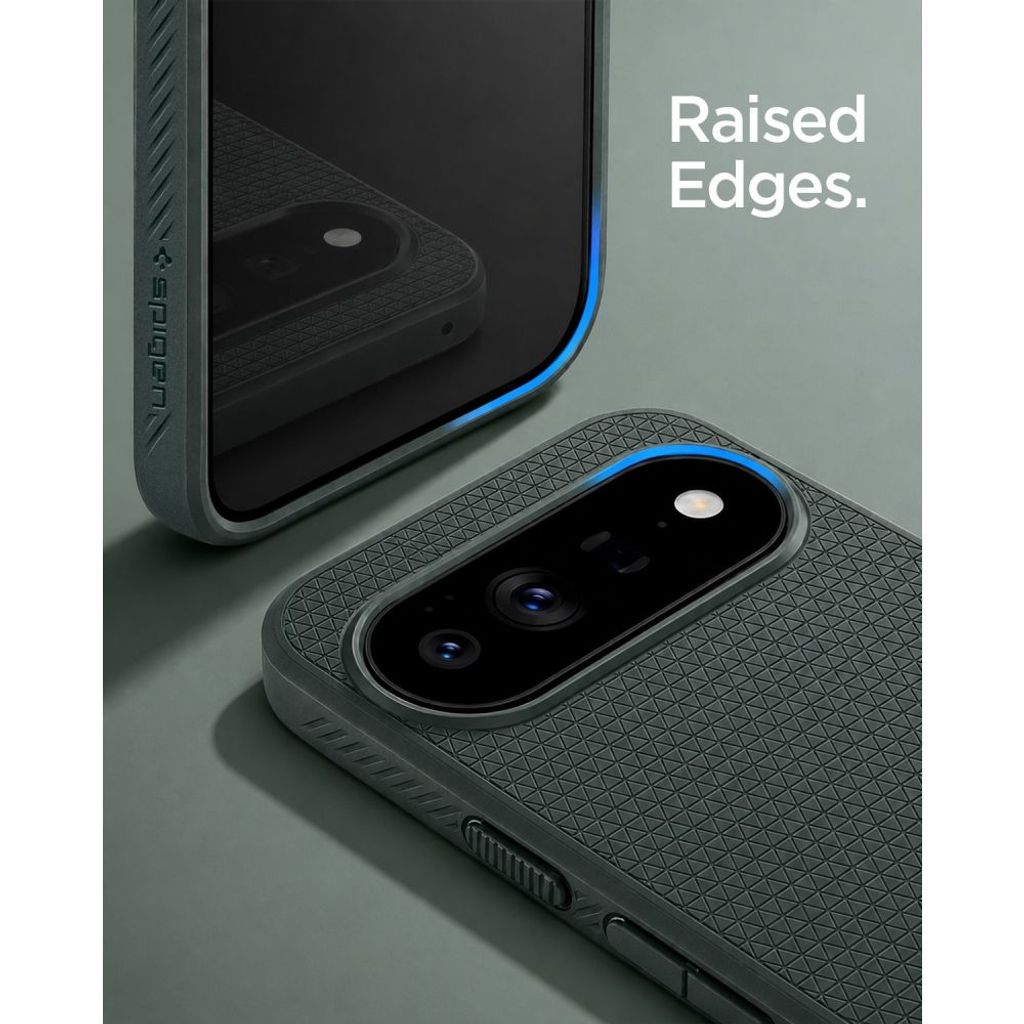 Spigen Liquid Air MagSafe -kuori till Google Pixel 11 Pro XL - Tummanvihreä