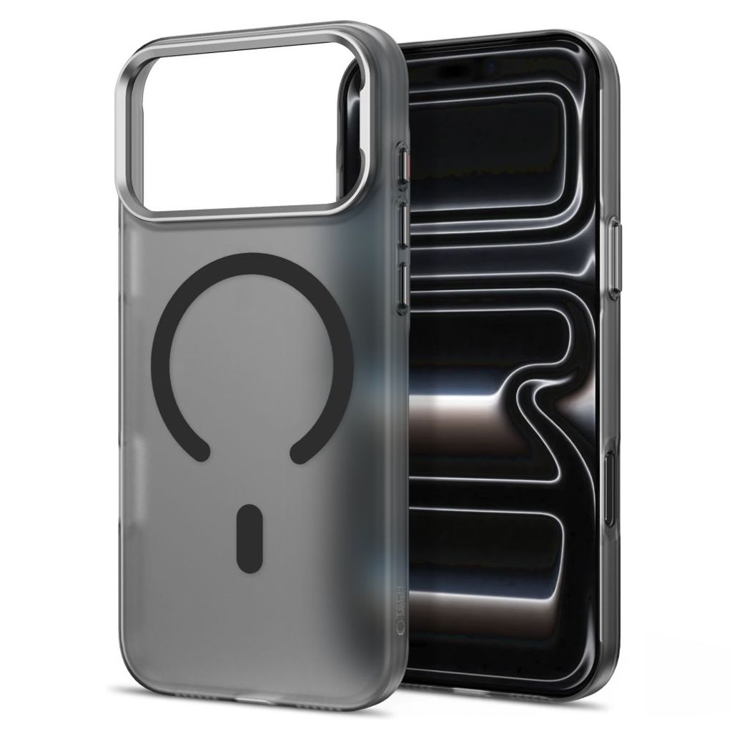 Tech-Protect MagZero MagSafe -kuori iPhone 17 Pro/18 Pro:lle - Läpinäkyvä/musta