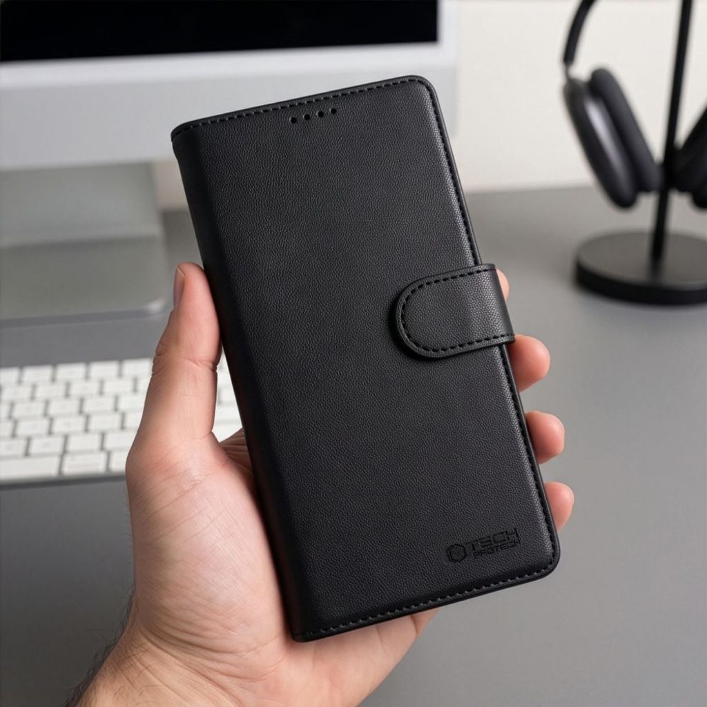 Tech-Protect Wallet MagSafe -kotelo iPhone 17 Pro/18 Pro:lle - Musta