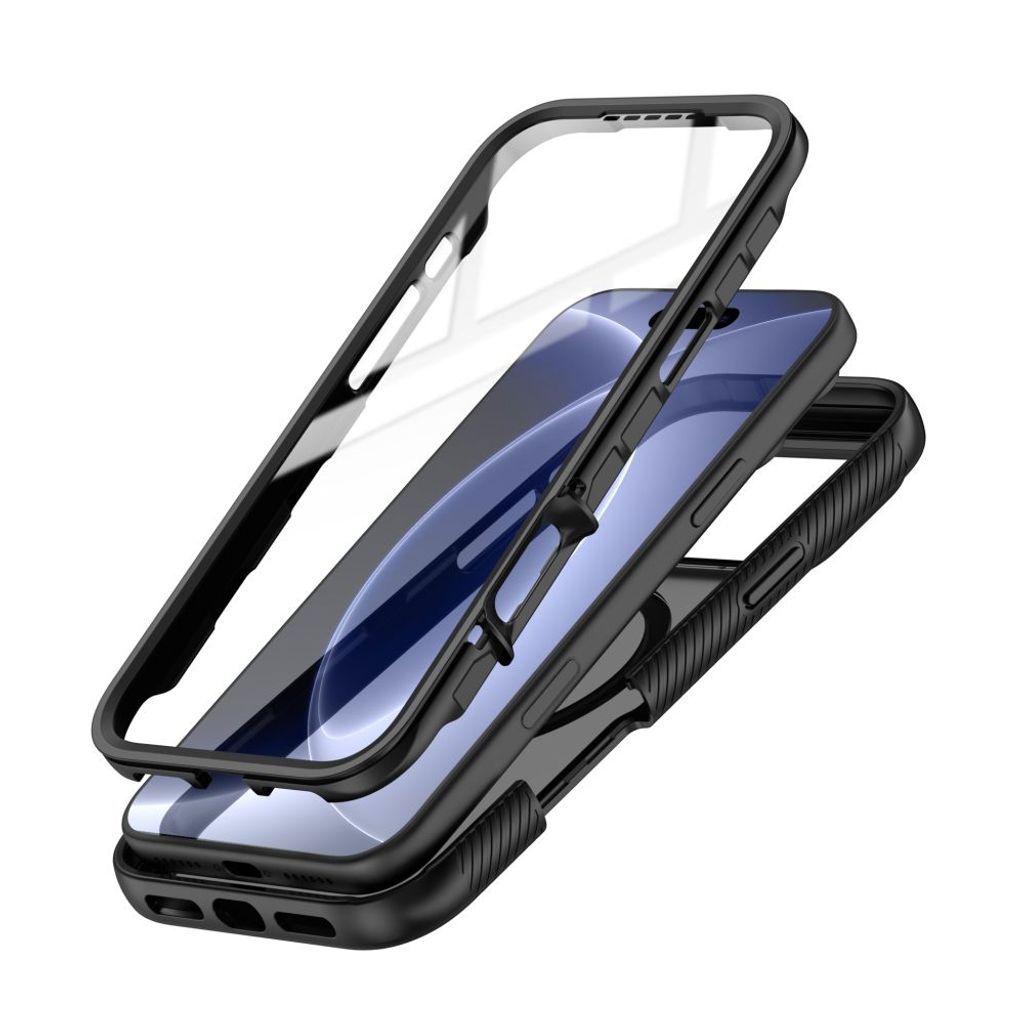 Tech-Protect Defense MagSafe -kuori  iPhone 17 Pro/18 Pro:lle - Musta