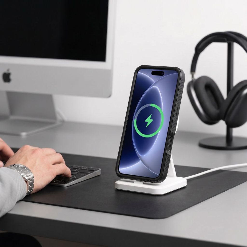 Tech-Protect Defense MagSafe -kuori  iPhone 17 Pro/18 Pro:lle - Musta