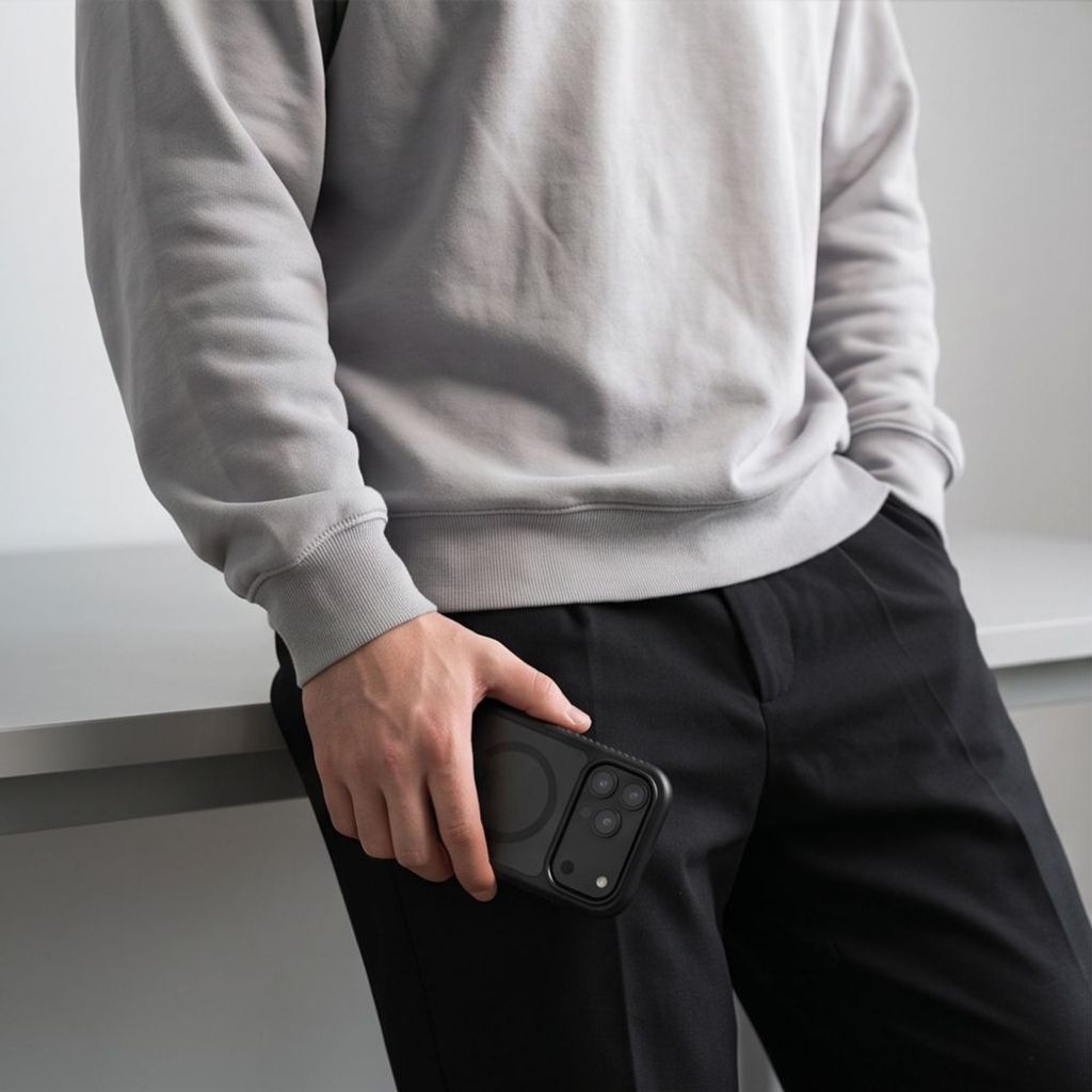 Tech-Protect Defense MagSafe -kuori  iPhone 17 Pro/18 Pro:lle - Musta