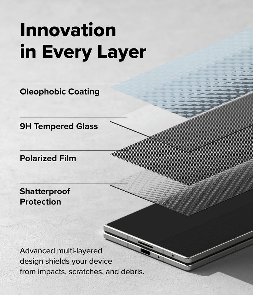 Ringke Easy Slide Privacy 360 Skjermbeskytter til Samsung Galaxy Z Fold 8 Ultra