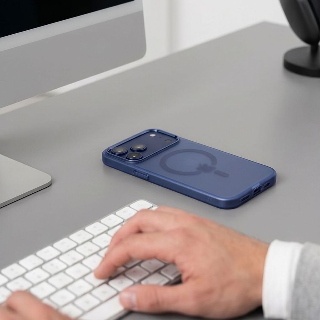 Tech-Protect MagZero MagSafe -kuori iPhone 17 Pro/18 Pro:lle - Tummansininen