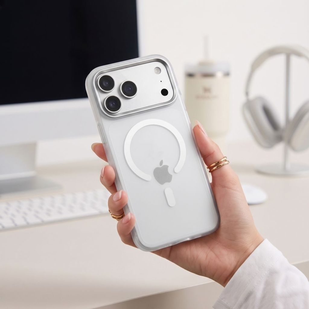 Tech-Protect MagZero MagSafe -kuori  iPhone 17 Pro Max/18 Pro Max:lle - Valkoinen