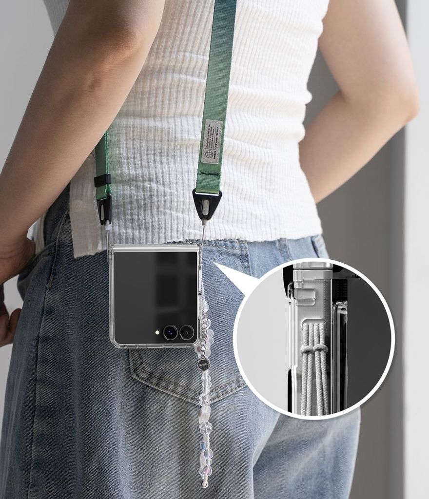 Ringke Fusion Flap Cover til Samsung Galaxy Z Flip 8 - Gennemsigtig