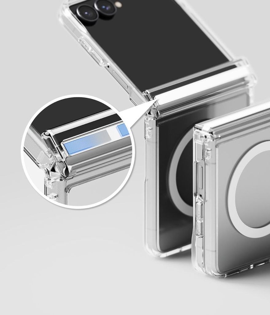 Ringke Fusion Flap MagSafe Cover til Samsung Galaxy Z Flip 8 - Gennemsigtig