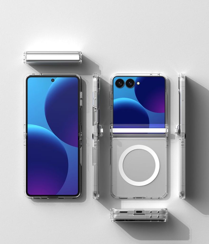 Ringke Fusion Flap MagSafe Cover til Samsung Galaxy Z Flip 8 - Gennemsigtig