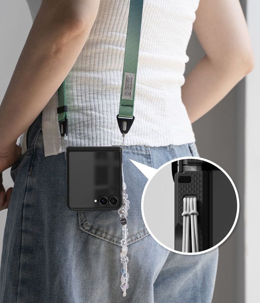 Ringke Onyx Flap Magsafe Cover til Samsung Galaxy Z Flip 8 - Sort