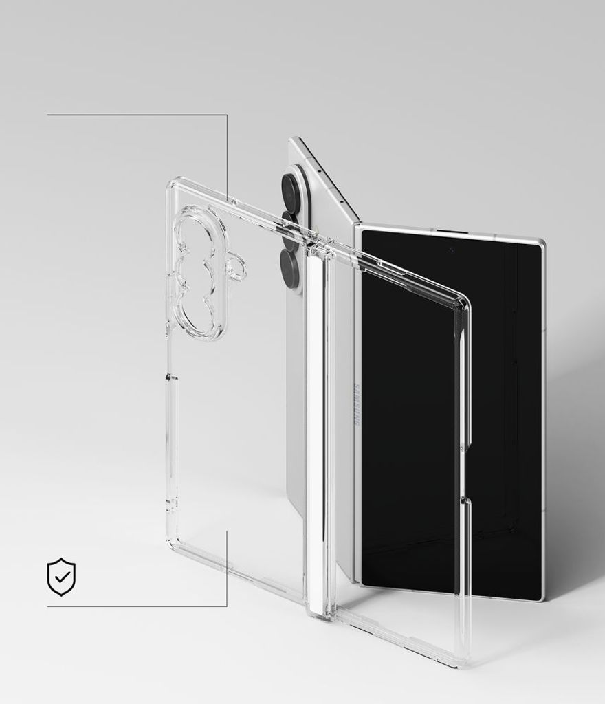 Ringke Fusion Flap Cover til Samsung Galaxy Z Fold 8 Ultra - Gennemsigtig