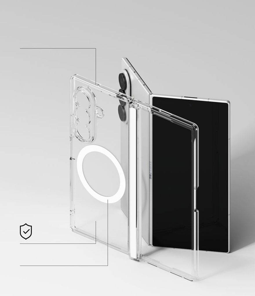 Ringke Fusion Flap MagSafe Cover til Samsung Galaxy Z Fold 8 Ultra - Gennemsigtig