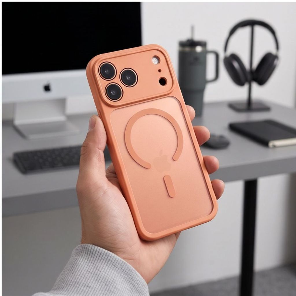 Tech-Protect BasicMag MagSafe -kuori iPhone 17 Pro Max/18 Pro Max:lle - Oranssi
