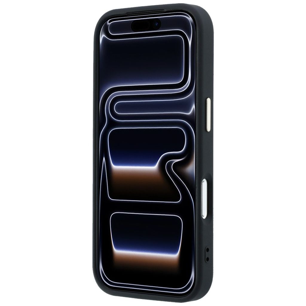 Guess 4G Big Resin Logo -kuori iPhone 17 Pro Max/18 Pro Max:lle - Musta