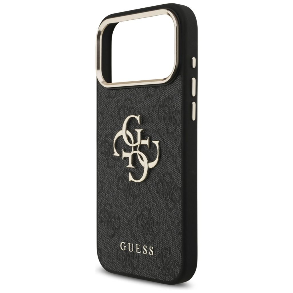 Guess 4G Big Classic Logo -kuori iPhone 17 Pro Max/18 Pro Max:lle - Musta/kulta