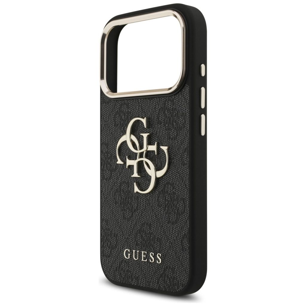 Guess 4G Big Classic Logo -kuori iPhone 17 Pro/18 Pro:lle - Musta/kulta