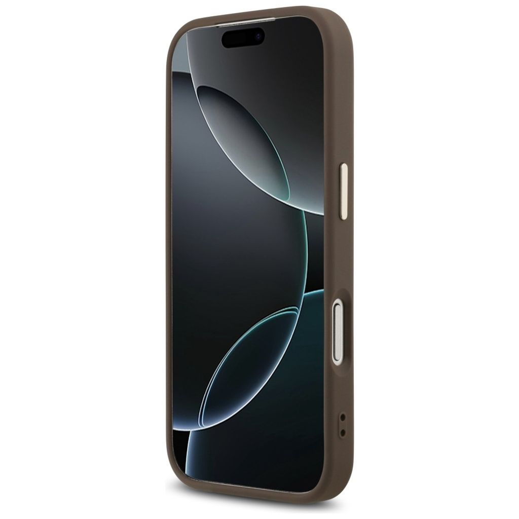 Guess 4G Big Classic Logo -kuori iPhone 17 Pro Max/18 Pro Max:lle - Ruskea/Kulta