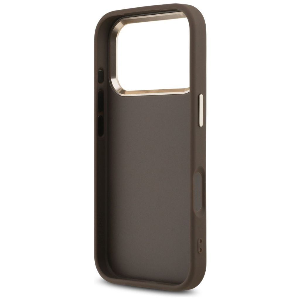 Guess 4G Big Classic Logo -kuori iPhone 17 Pro Max/18 Pro Max:lle - Ruskea/Kulta