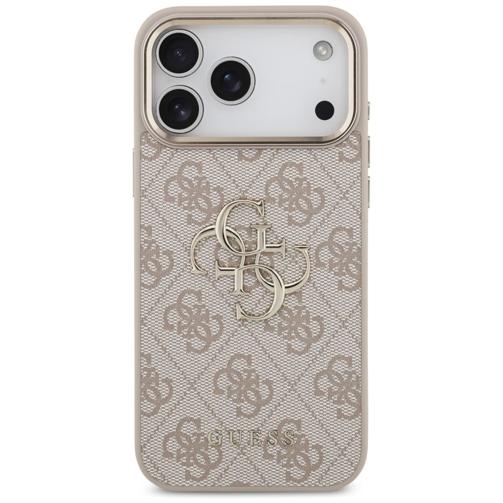 Guess 4G Big Classic Logo -kuori iPhone 17 Pro Max/18 Pro Max:lle - Ruusu kultaa