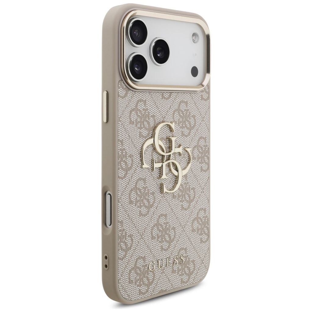 Guess 4G Big Classic Logo -kuori iPhone 17 Pro Max/18 Pro Max:lle - Ruusu kultaa