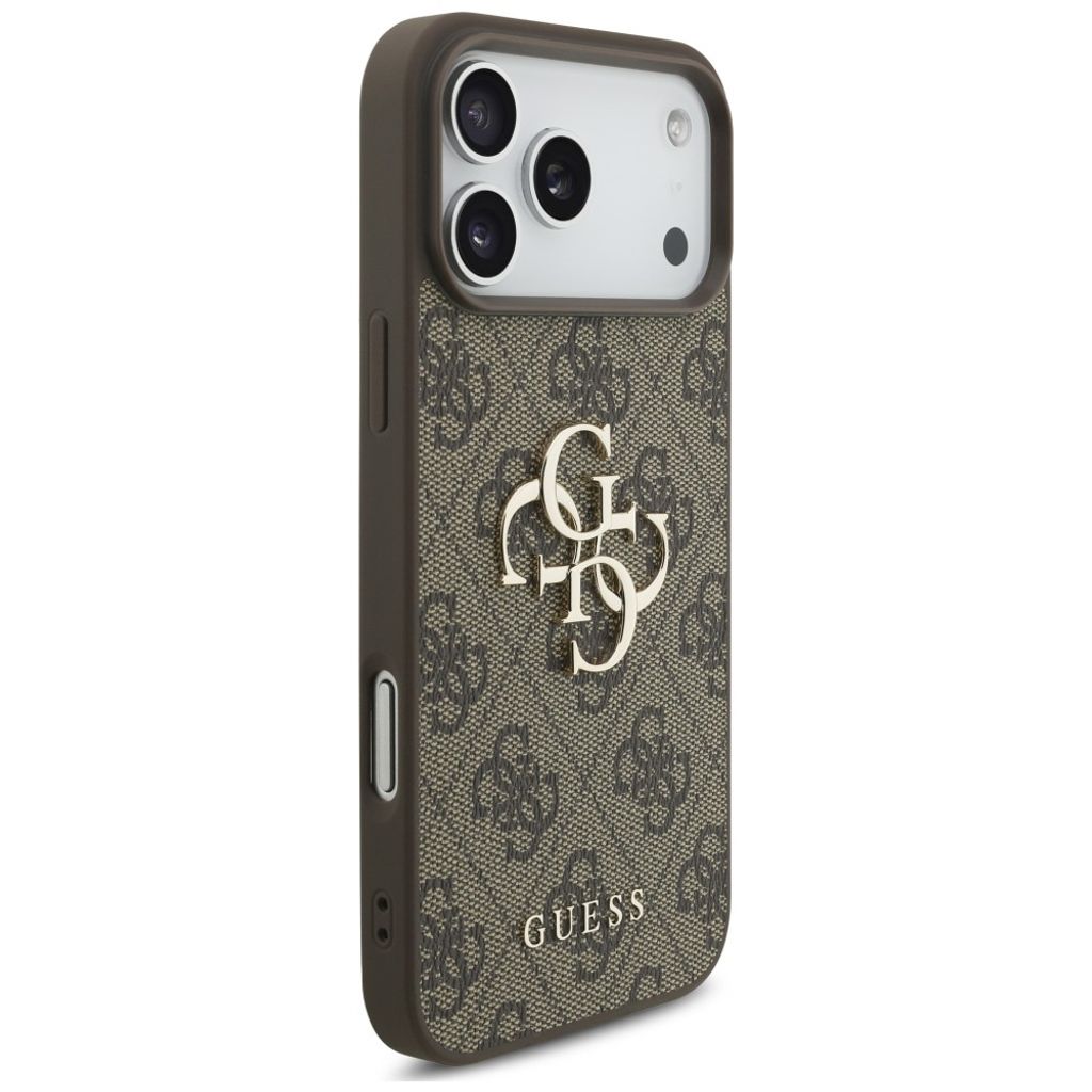 Guess 4G Big Logo -kuori iPhone 17 Pro/18 Pro:lle - Ruskea