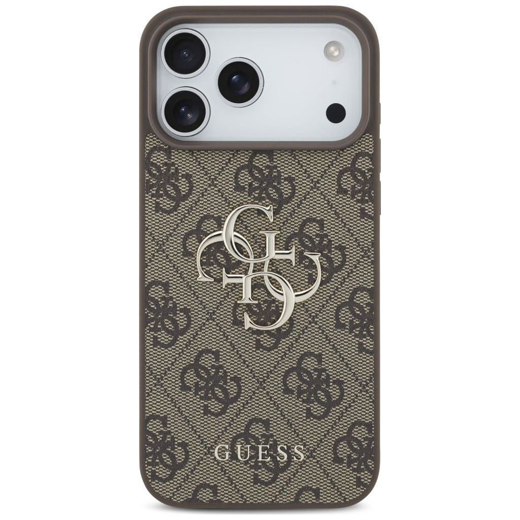 Guess 4G Big Logo -kuori iPhone 17 Pro/18 Pro:lle - Ruskea