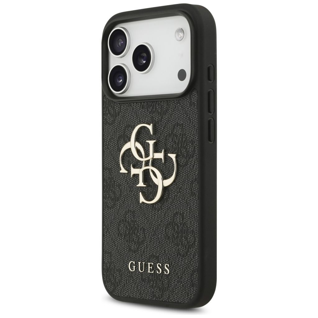 Guess 4G Big Logo -kuori iPhone 17 Pro/18 Pro:lle - Musta