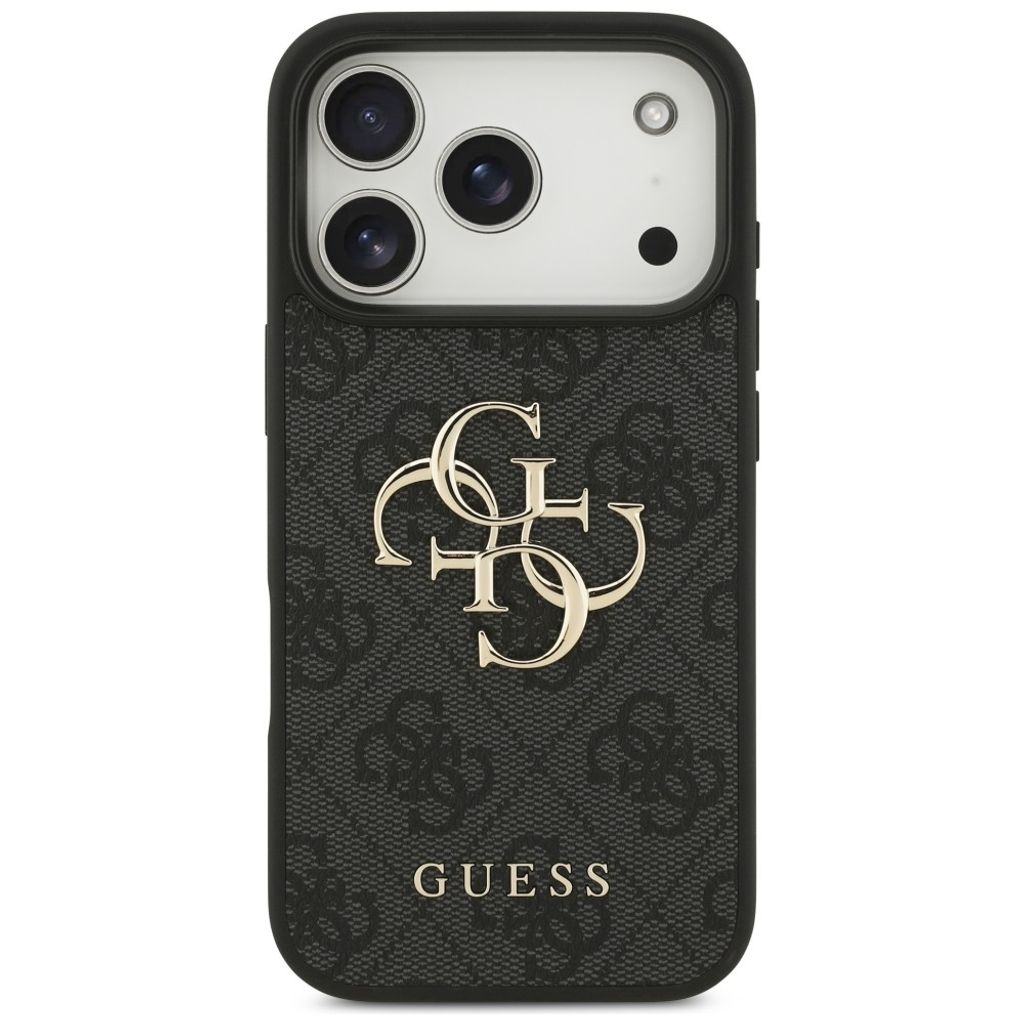 Guess 4G Big Logo -kuori iPhone 17 Pro/18 Pro:lle - Musta