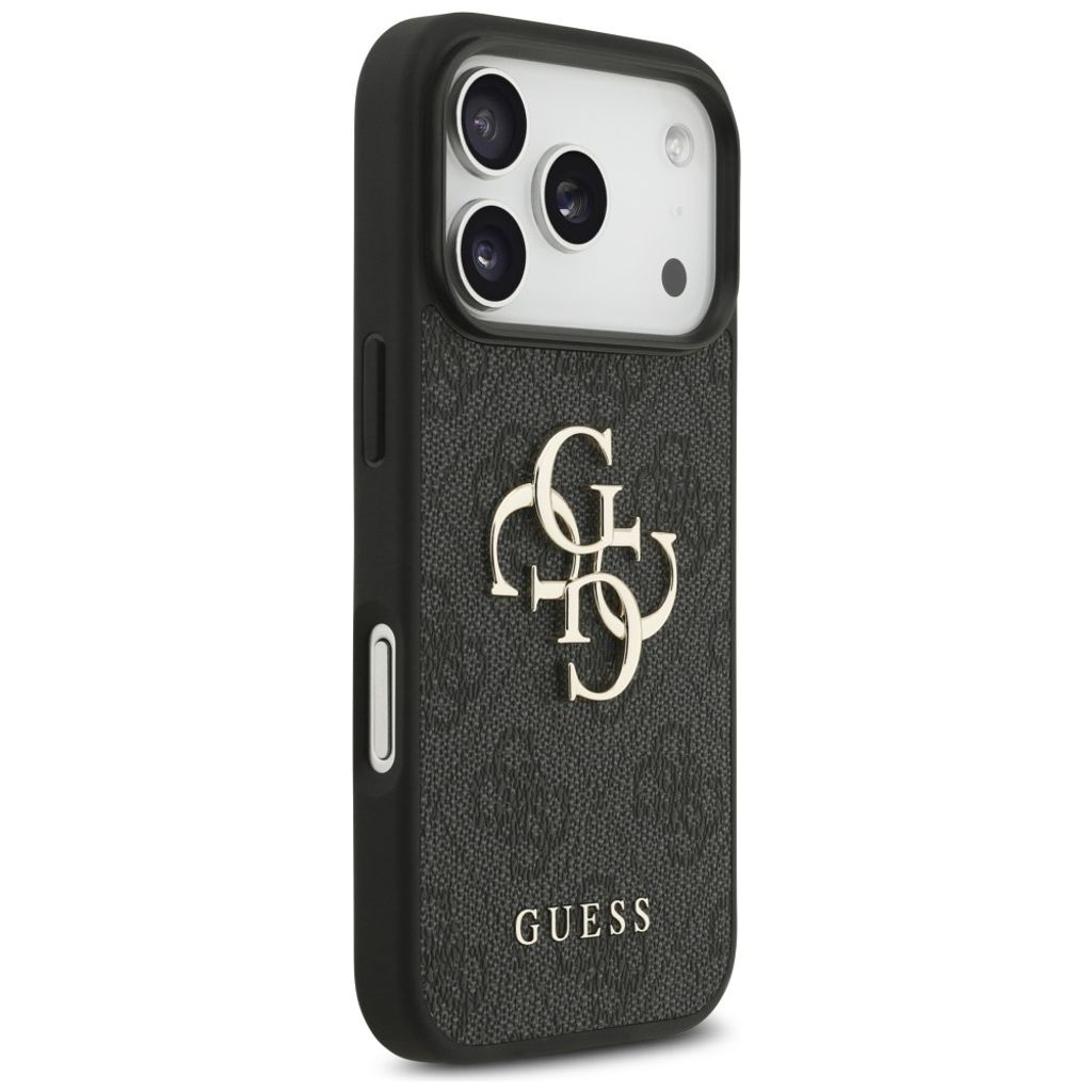 Guess 4G Big Logo -kuori iPhone 17 Pro/18 Pro:lle - Musta