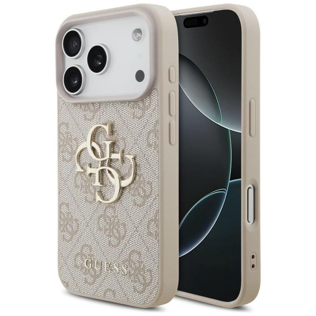 Guess 4G Big Logo -kuori iPhone 17 Pro/18 Pro:lle - Vaaleanpunainen