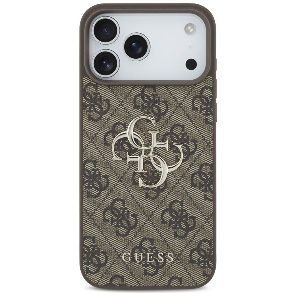Guess 4G Big Logo -kuori iPhone 17 Pro Max/18 Pro Max:lle - Ruskea