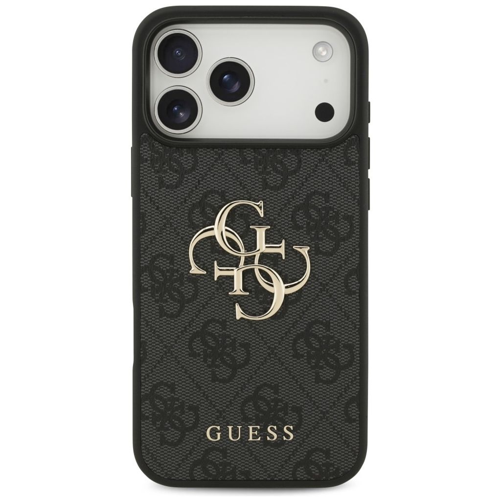 Guess 4G Big Logo -kuori iPhone 17 Pro Max/18 Pro Max:lle - Musta
