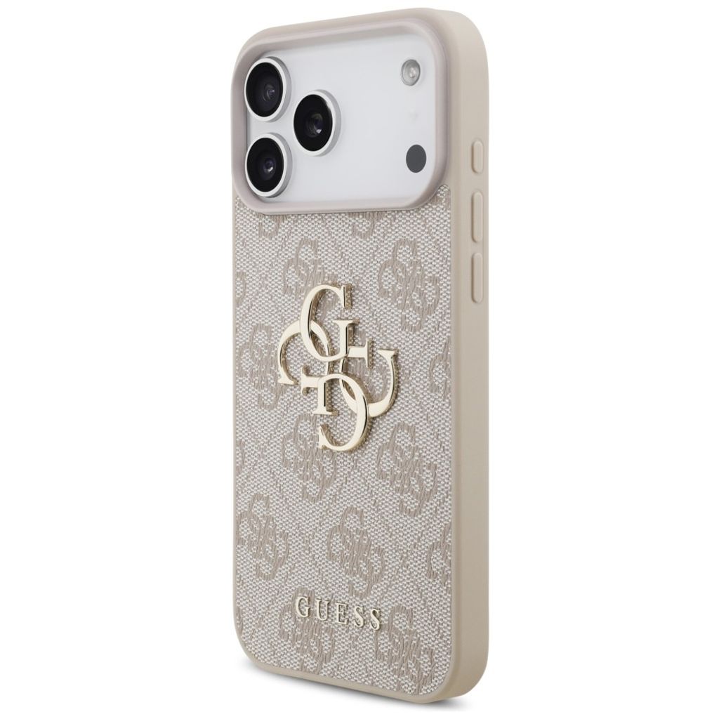 Guess 4G Big Logo -kuori iPhone 17 Pro Max/18 Pro Max:lle - Vaaleanpunainen