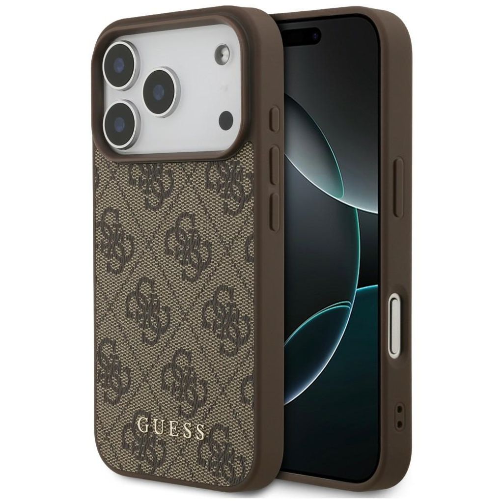 Guess 4G Classic -kuori iPhone 17 Pro/18 Pro:lle - Ruskea