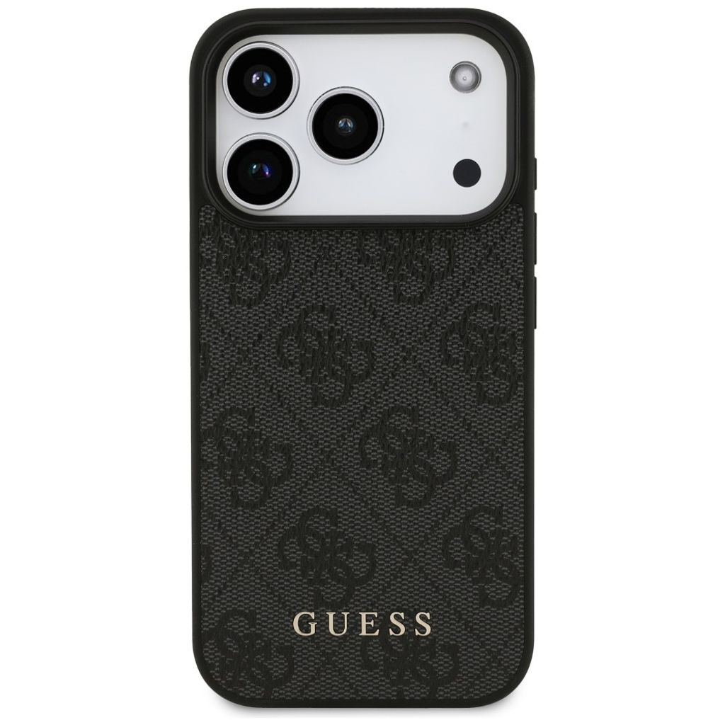 Guess 4G Classic -kuori iPhone 17 Pro/18 Pro:lle - Musta