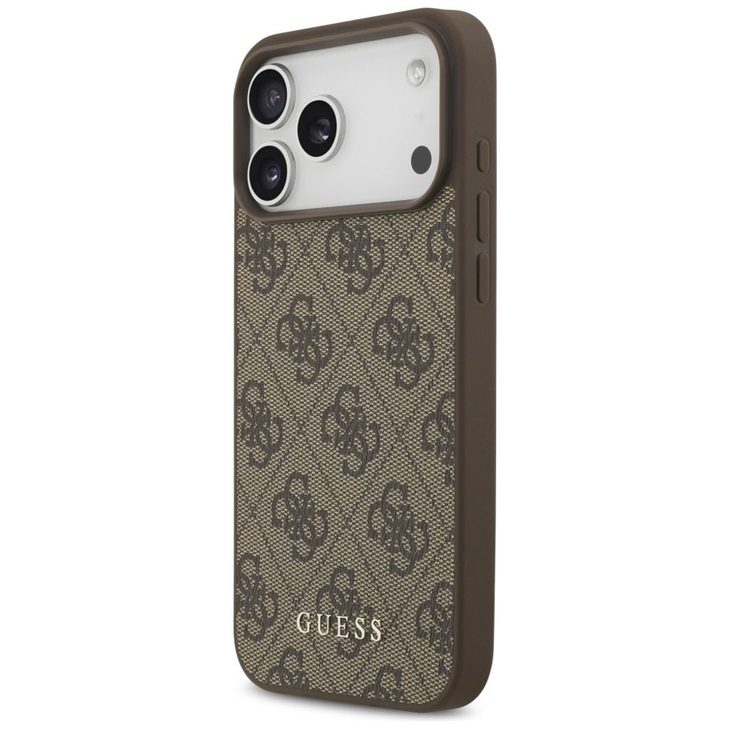 Guess 4G Classic -kuori iPhone 17 Pro Max/18 Pro Max:lle - Ruskea