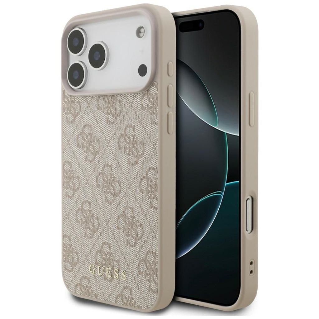 Guess 4G Classic -kuori  iPhone 17 Pro Max/18 Pro Max:lle - Vaaleanpunainen