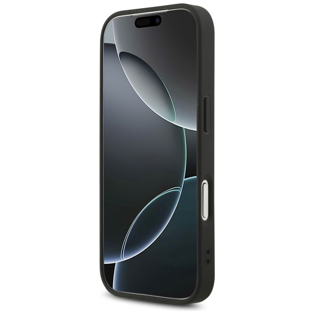 Guess Big 4G Glitter -kuori  iPhone 17 Pro/18 Pro:lle - Musta