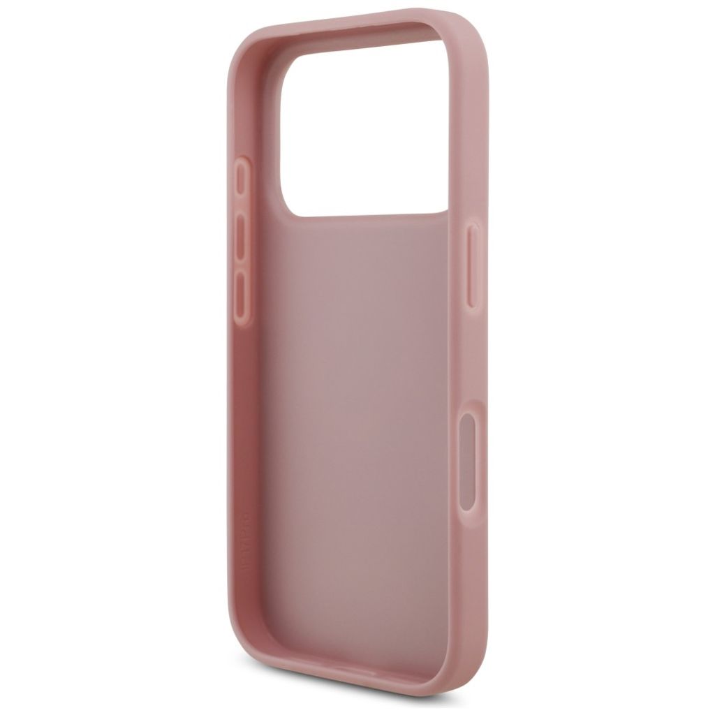 Guess Big 4G Glitter -kuori iPhone 17 Pro/18 Pro:lle - Vaaleanpunainen