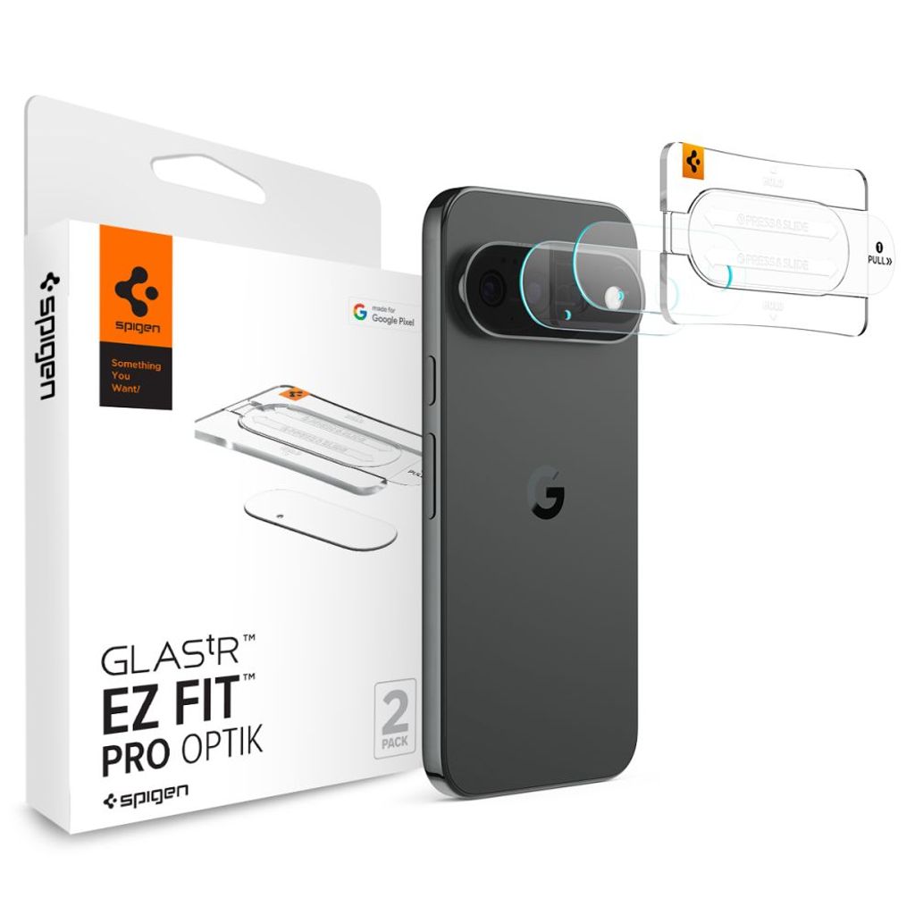 Spigen Optik Pro HD Glas.tR EZ Fit Linsebeskyttelse 2-Pak till Google Pixel 11 Pro - Gennemsigtig