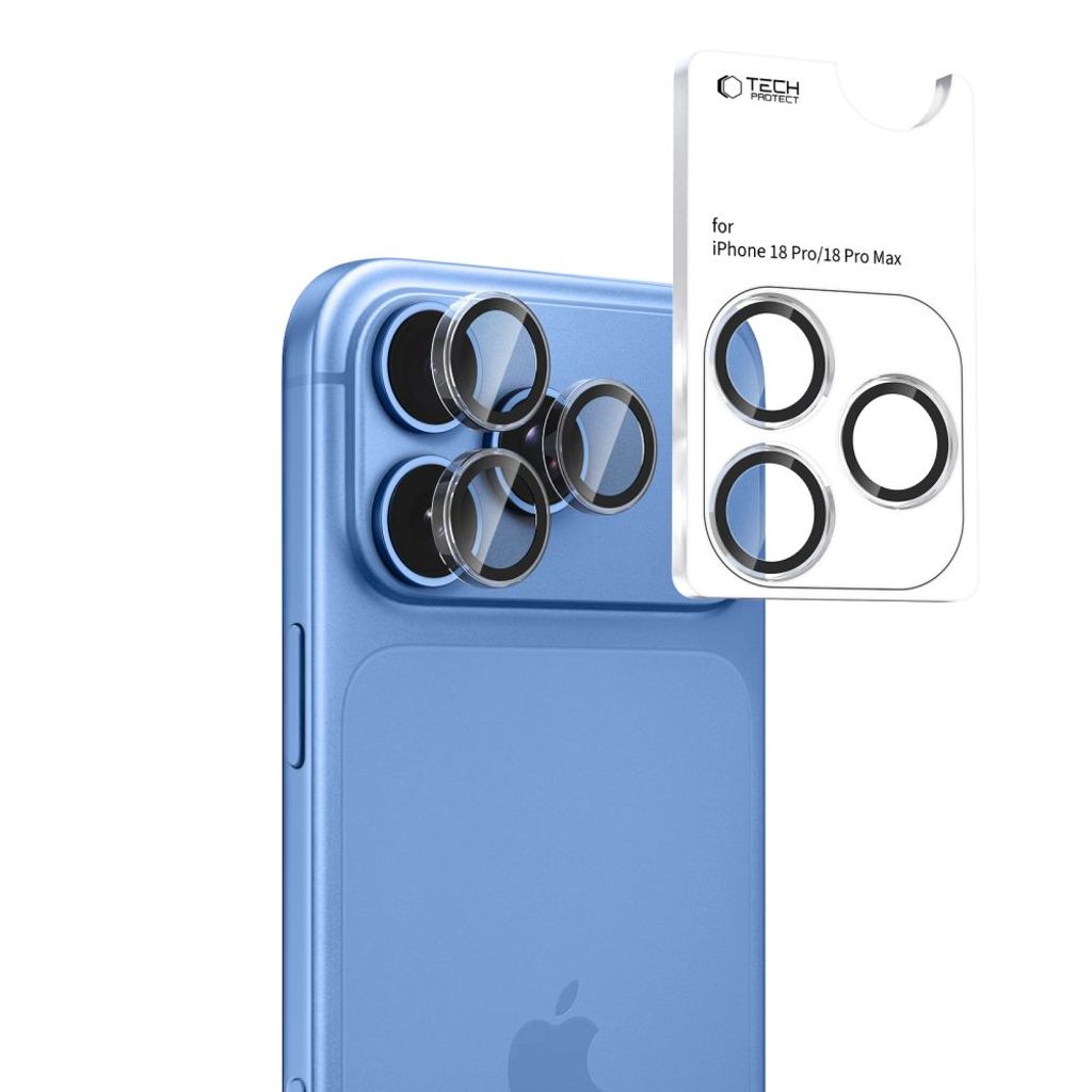 Tech-Protect Cam Fit+ -linssinsuoja iPhone 18 Pro/17 Pro:lle