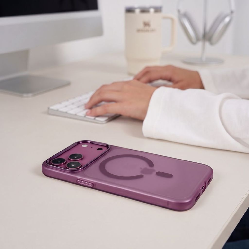 Tech-Protect MagZero MagSafe -kuori iPhone 17 Pro Max/18 Pro Max:lle - Burgundi